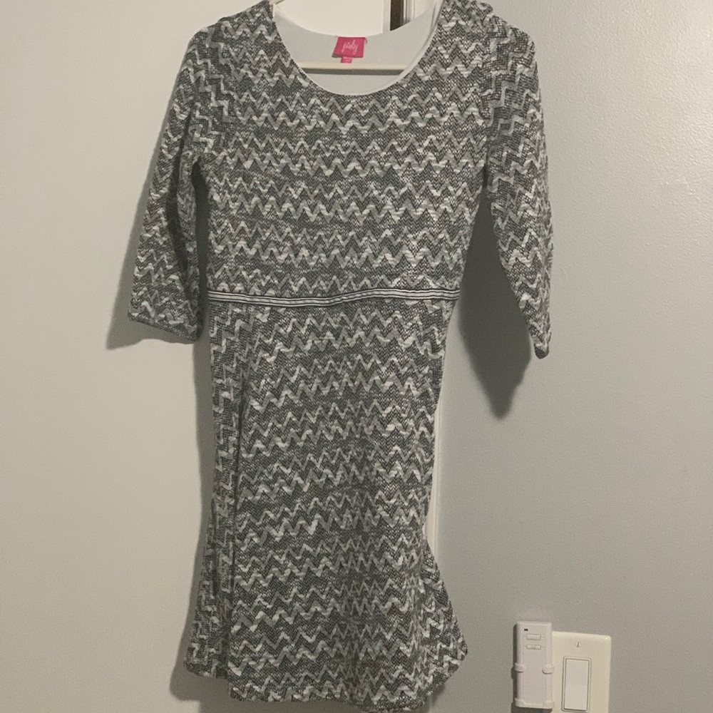 A white and black dress
